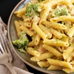 Recette Pâtes au Poulet et Brocoli avec Sauce Crème au Citron