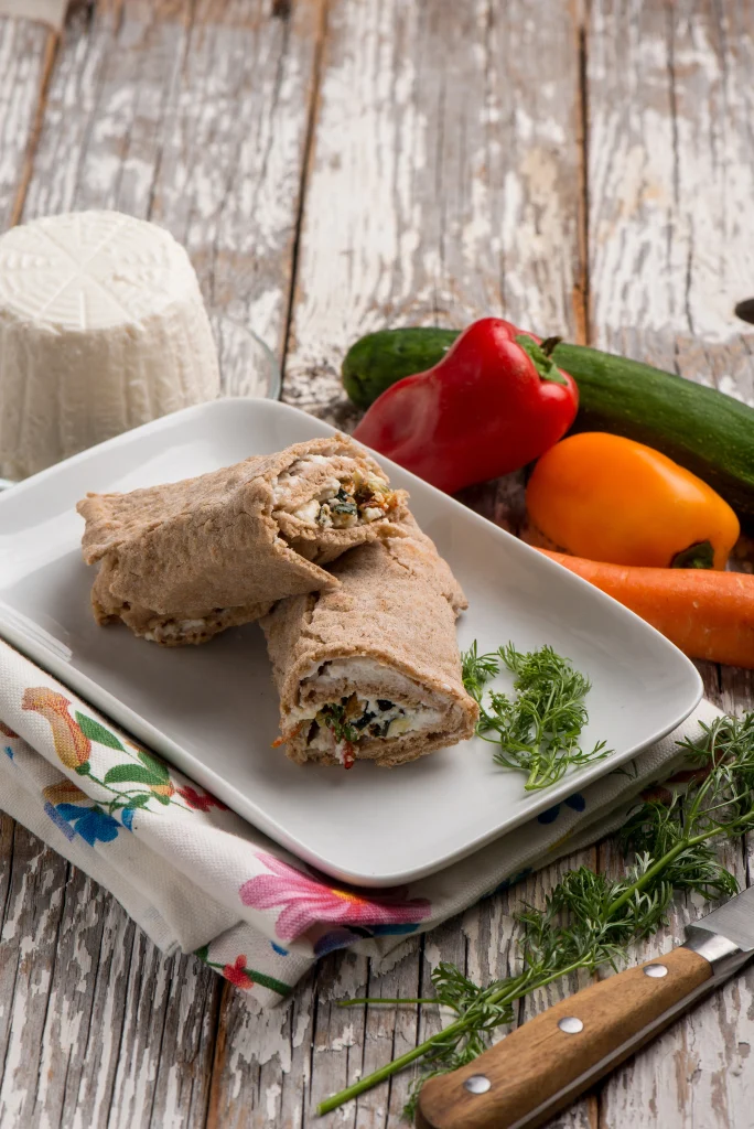 wrap de poulet grec